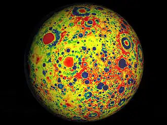 Image 50Variations in the gravity field of the Moon, from NASA (from Geodesy)