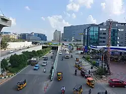 Skyline of Financial District, Hyderabad.
