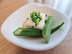Tofu and okra