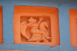 Terracota decoration in Gangadhar Siva temple