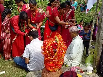 Gaura celebration in Nepal