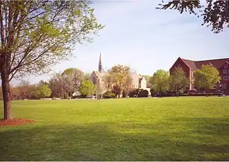 Central quad in the spring