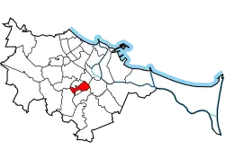 Location of Siedlce within Gdańsk