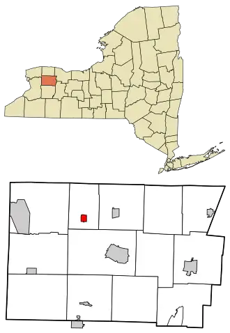 Location in Genesee County and the state of New York