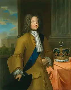 George I with the state crown, painted sometime between 1720 and 1727