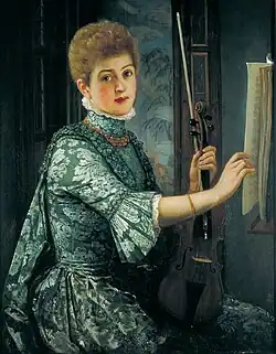 The Violinist by George Adolphus Storey, 1886