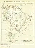 'Mr Catlin's itinerary in South America, 1852–1858'