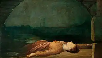 drowned woman on side of river