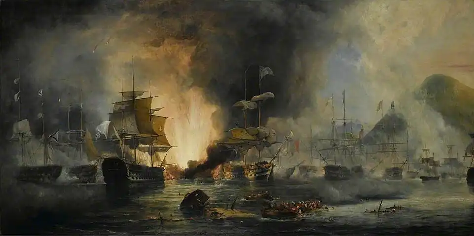 The Battle of Navarino by George Philip Reinagle