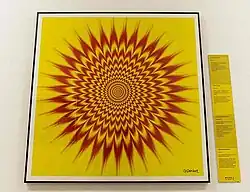 Gianni Sarcone, 1997, Hypnotic Vibes, mixed media, 70 x 70 cm, Museum of Illusions, Ljubljana (Slovenia).