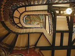 George Gilbert Scott's Grand Staircase inside the St. Pancras Renaissance Hotel