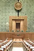 Lok Sabha chamber of the New Parliament building, New Delhi