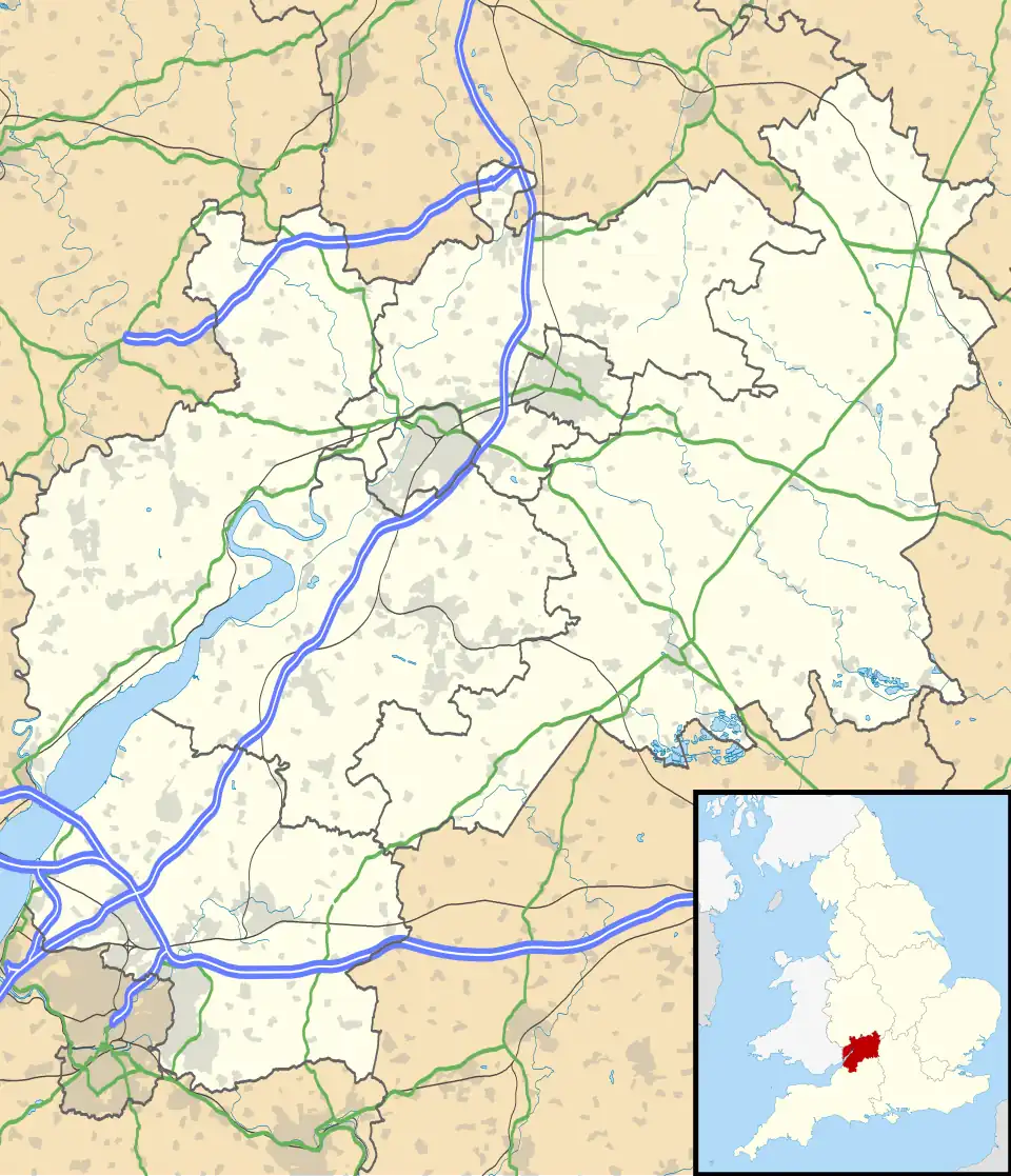 Midger is located in Gloucestershire