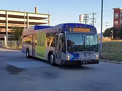 2012 Gillig BRT HEV running on Route 4