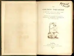 Frontispiece to Palgrave's Golden Treasury (1861).