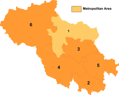 Banma County (division numbered "2") in Golog Prefecture