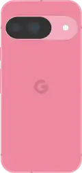 Diagram of a Pixel 9 smartphone in pink.