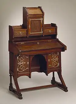 Modern Gothic desk, Kimbel & Cabus (c. 1876), Los Angeles County Museum of Art.