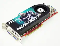 Nvidia GeForce GTX 260, manufactured by NVIDIA board-partner MSI