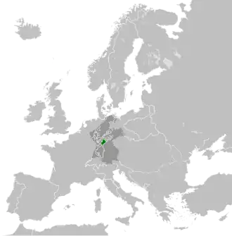 The Grand Duchy of Würzburg in 1812