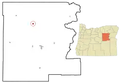 Location in Oregon
