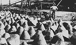 Copper matte awaiting shipment to Lithgow (1905)