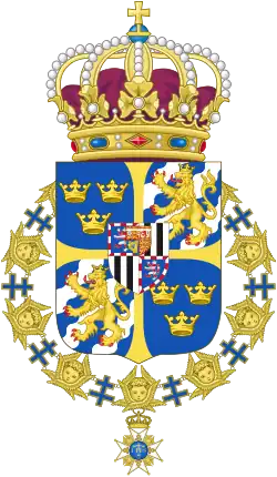 Coat of arms of Queen Louise of Sweden