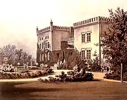 19th-century view of the Śródka Palace