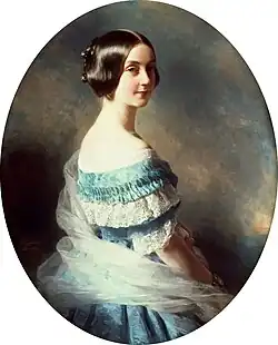 Baroness Hélène Mallet de Chalmassy née Bartholdy,, wife of Alphonse,, by Winterhalter, 1851
