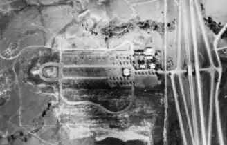 1978, north at top; the parking loop and committal shelter on the western edge were added