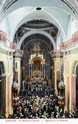 Interior of La Merced Church, Havana