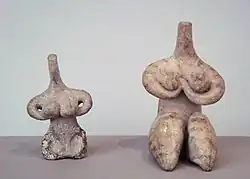 Halaf culture female figurines, 6000-5100 BC Louvre Museum