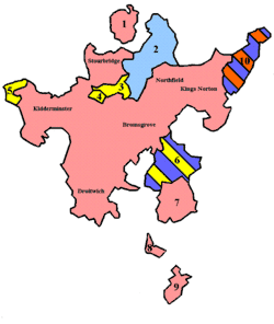 Map of Halfshire, complete with enclaves and exclaves
