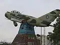 The MiG monument in Hargeisa commemorating the Somaliland region's breakaway attempt from the rest of Somalia during the 1980s. It serves as a symbol of struggle for the province's residents.[80]