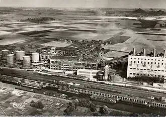 An aerial view in 1920