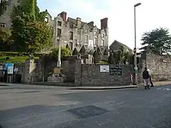 Hay Castle and Hay-on-Wye and Cusop War Memorial