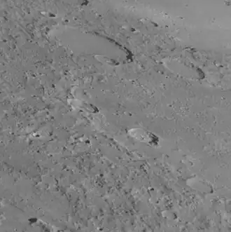 Another oblique view from MESSENGER with Haydn at right