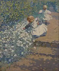 Helen McNicoll, Picking Flowers,  1920