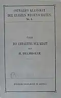 1889 copy of Helmholtz's "Über die Erhaltung der Kraft", no. 1