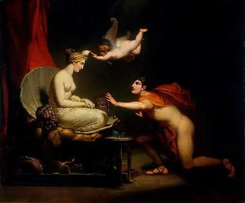 Love Animating Galatea, the Statue of Pygmalion by Henry Howard