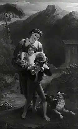 Peasants of Subiaco Returning from the Vineyard on a Holiday by Henry Howard