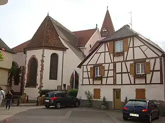 The church in Herrlisheim-près-Colmar