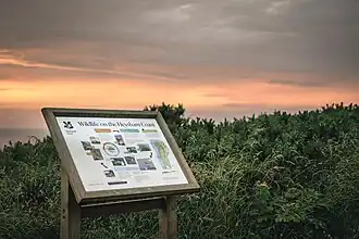 Sunset across 'The Barrows' on Heysham Nature Reserve