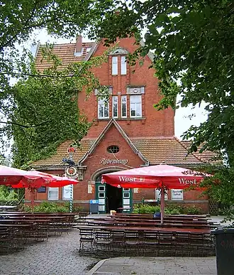 The station's former entrance, today houses a restaurant
