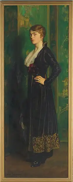 His wife Hilda Österman, née Wessén
