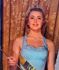 Miss Sweden Hillevi Rombin in 1955, who would go on to win Miss Universe