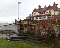 Marine Hotel and Monument commemorating the opening of the seawall and promenade, 6 July 1907 (2010)