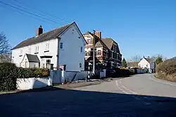 View of houses on the main road