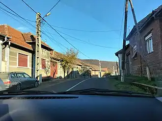Main street in Husasău de Tinca