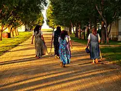 Women who belong to the Hutterite Church, an Anabapist Christian denomination, wear their headcovering daily and only remove it when sleeping.